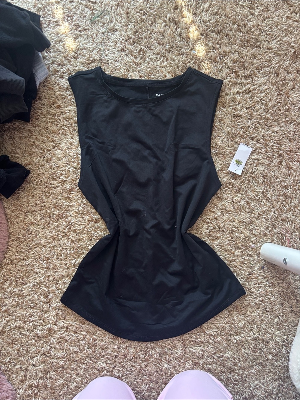Old Navy Black Muscle Tank Top for Women